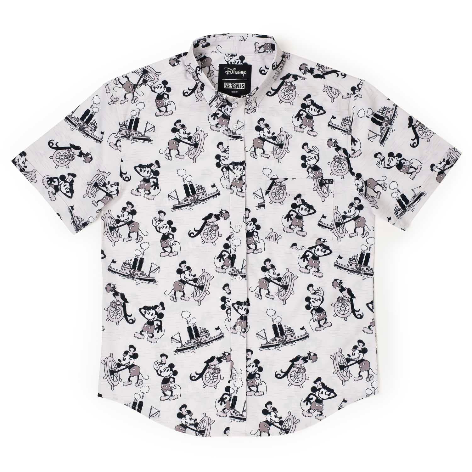 RSVLTS Disney 100 Steamboat Mickey  Short Sleeve Shirt